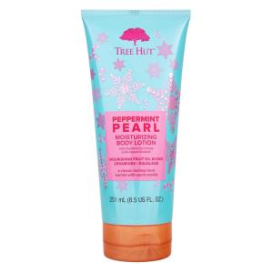 imageTree Hut Peppermint Pearl Body Lotion  Limited Edition Holiday  Ceramide and Squalene Formula Helps Protect Skin  Longlasting Hydration Leaves Skin Feeling Soft ampamp Moisturized  85 fl ozPeppermint Pearl