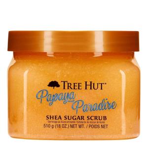 imageTree Hut Cherry Rave Shea Sugar Scrub  Exfoliating Body Scrub Removes Dead Dry Skin for a Soft ampamp Hydrated Feel  Limited Edition Fall  Nourishing Essential Body Care  18 fl ozPapaya Paradise