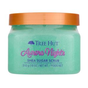imageTree Hut Lotus Water Shea Sugar Scrub  Exfoliating Body Scrub Removes Dead Dry Skin for a Soft ampamp Hydrated Feel  Nourishing Essential Body Care  18 fl ozAurora Nights