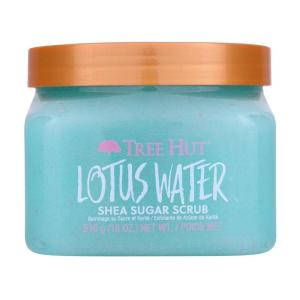 imageTree Hut Lotus Water Shea Sugar Scrub  Exfoliating Body Scrub Removes Dead Dry Skin for a Soft ampamp Hydrated Feel  Nourishing Essential Body Care  18 fl ozLotus Water