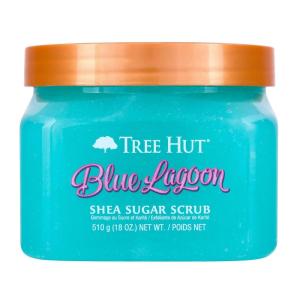 imageTree Hut Lotus Water Shea Sugar Scrub  Exfoliating Body Scrub Removes Dead Dry Skin for a Soft ampamp Hydrated Feel  Nourishing Essential Body Care  18 fl ozBlue Lagoon