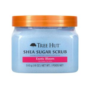 imageTree Hut Lotus Water Shea Sugar Scrub  Exfoliating Body Scrub Removes Dead Dry Skin for a Soft ampamp Hydrated Feel  Nourishing Essential Body Care  18 fl ozExotic Bloom