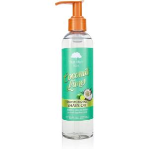 imageTree Hut Peppermint Pearl Moisturizing Shave Oil  Made with Soothing Jojoba Oil  GeltoOil Formula Helps Prevent Razor Bumps Ingrown Hairs ampamp Skin Irritation  Limited Edition Holiday  77 fl ozCoconutLime