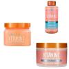 imageTree Hut Vitamin C Glow Bundle Sugar Scrub Foaming Gel Wash and Whipped Body Butter Exfoliate Hydrate Brighten ampamp Reveal Glowing Skin Nourishing Skin Care Set for All Skin Types Vegan