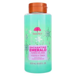 imageTree Hut Enchanting Emerald Foaming Gel Wash  Cleanse ampamp Soothe Skin Without Stripping Moisture  Made with our Hydrating Oil Complex  Limited Edition Holiday  18 fl oz
