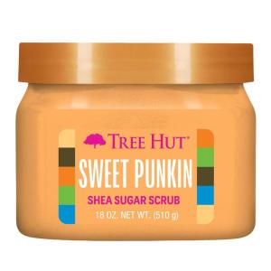imageTree Hut Shea Sugar Scrub Sweet Punkin  Exfoliating Body Scrub Removes Dead Dry Skin for a Soft ampamp Hydrated Feel  Nourishing Essential Body Care  18 fl oz