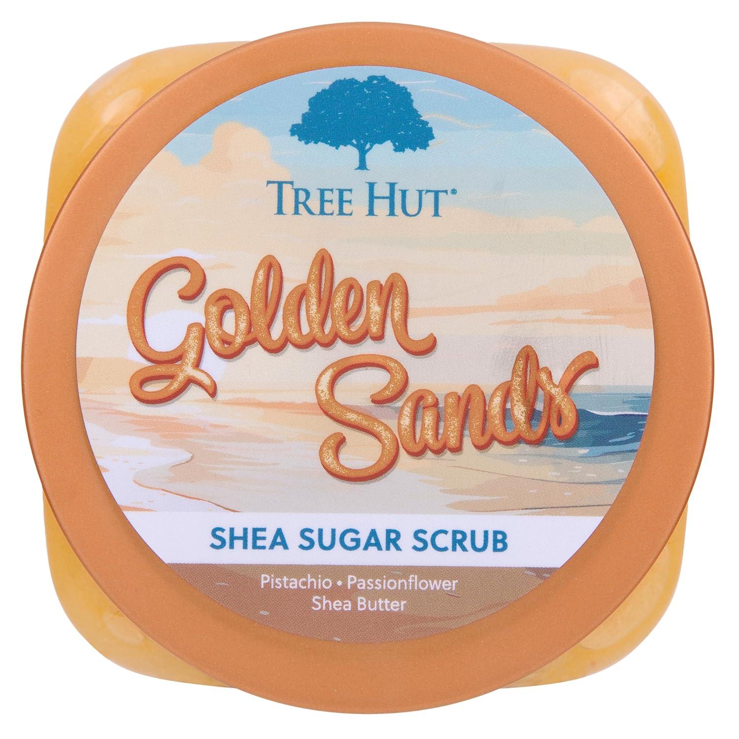 imageTree Hut Shea Sugar Scrub Golden Sands  Exfoliating Body Scrub Removes Dead Dry Skin for a Soft ampamp Hydrated Feel  Nourishing Essential Body Care  18 fl oz