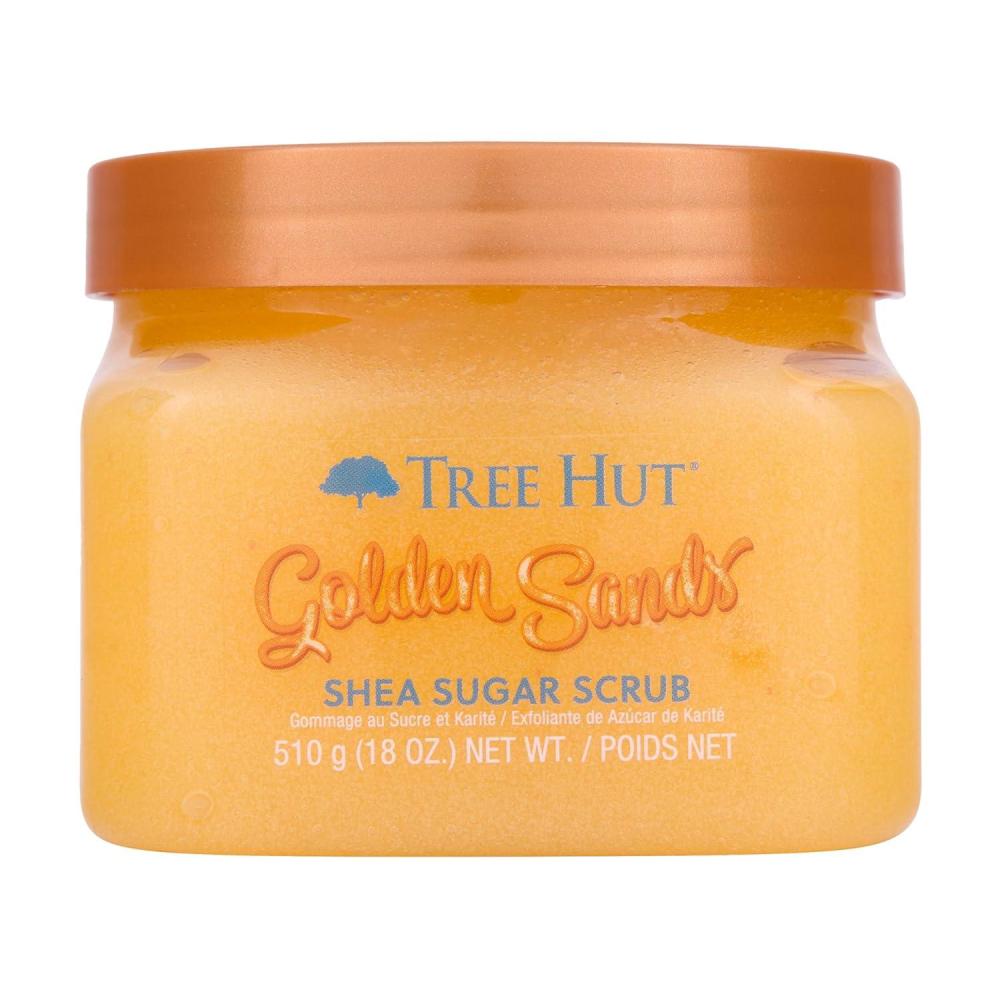 imageTree Hut Shea Sugar Scrub Golden Sands  Exfoliating Body Scrub Removes Dead Dry Skin for a Soft ampamp Hydrated Feel  Nourishing Essential Body Care  18 fl oz