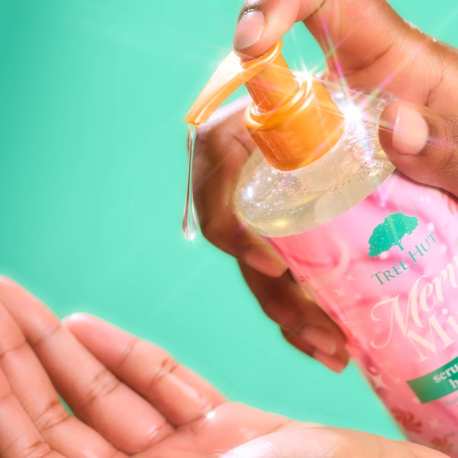 imageTree Hut Merry Mint Serum Infused Hand Wash Nourish ampamp Hydrate Hands with Strengthening Skin Care Long Lasting Scent Cleanse ampamp Lock in Moisture 11 fl oz