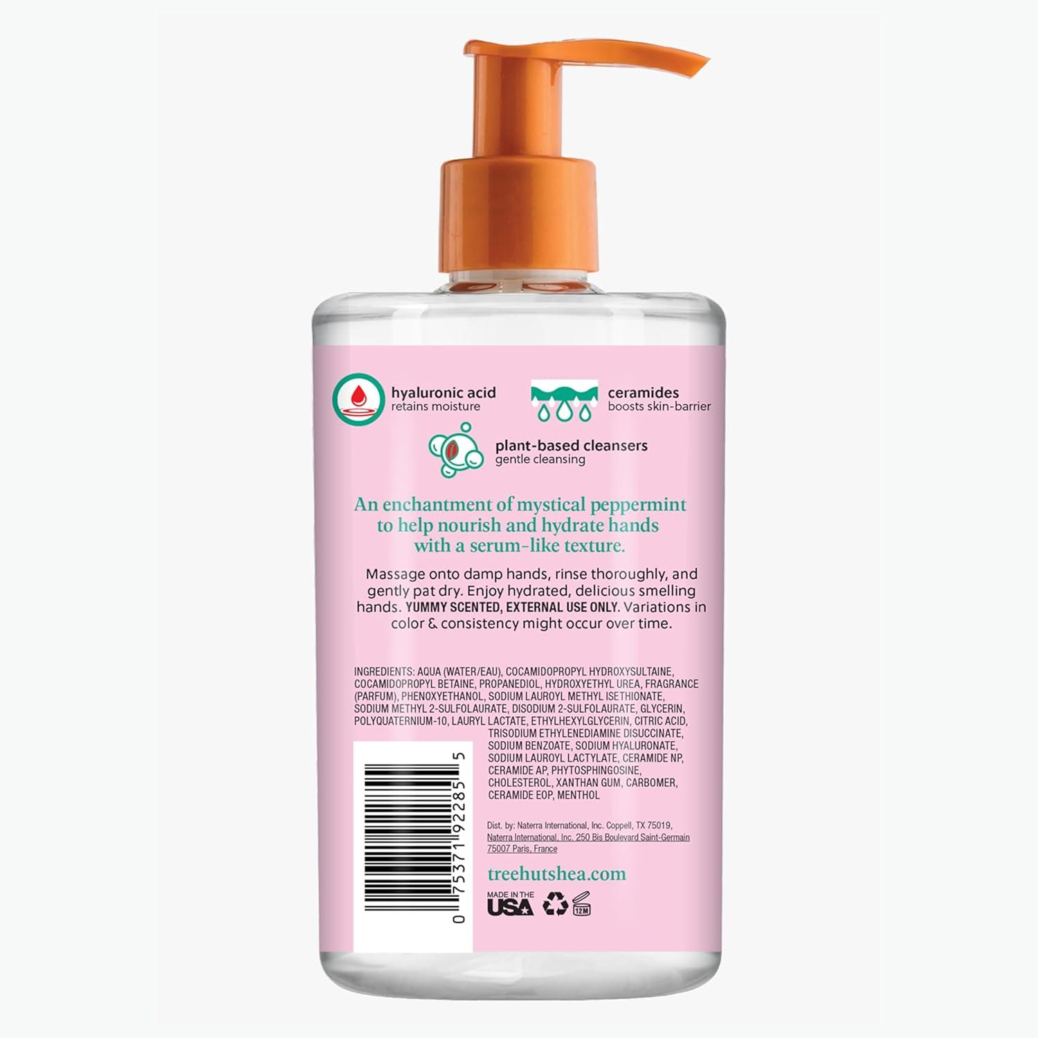 imageTree Hut Merry Mint Serum Infused Hand Wash Nourish ampamp Hydrate Hands with Strengthening Skin Care Long Lasting Scent Cleanse ampamp Lock in Moisture 11 fl oz