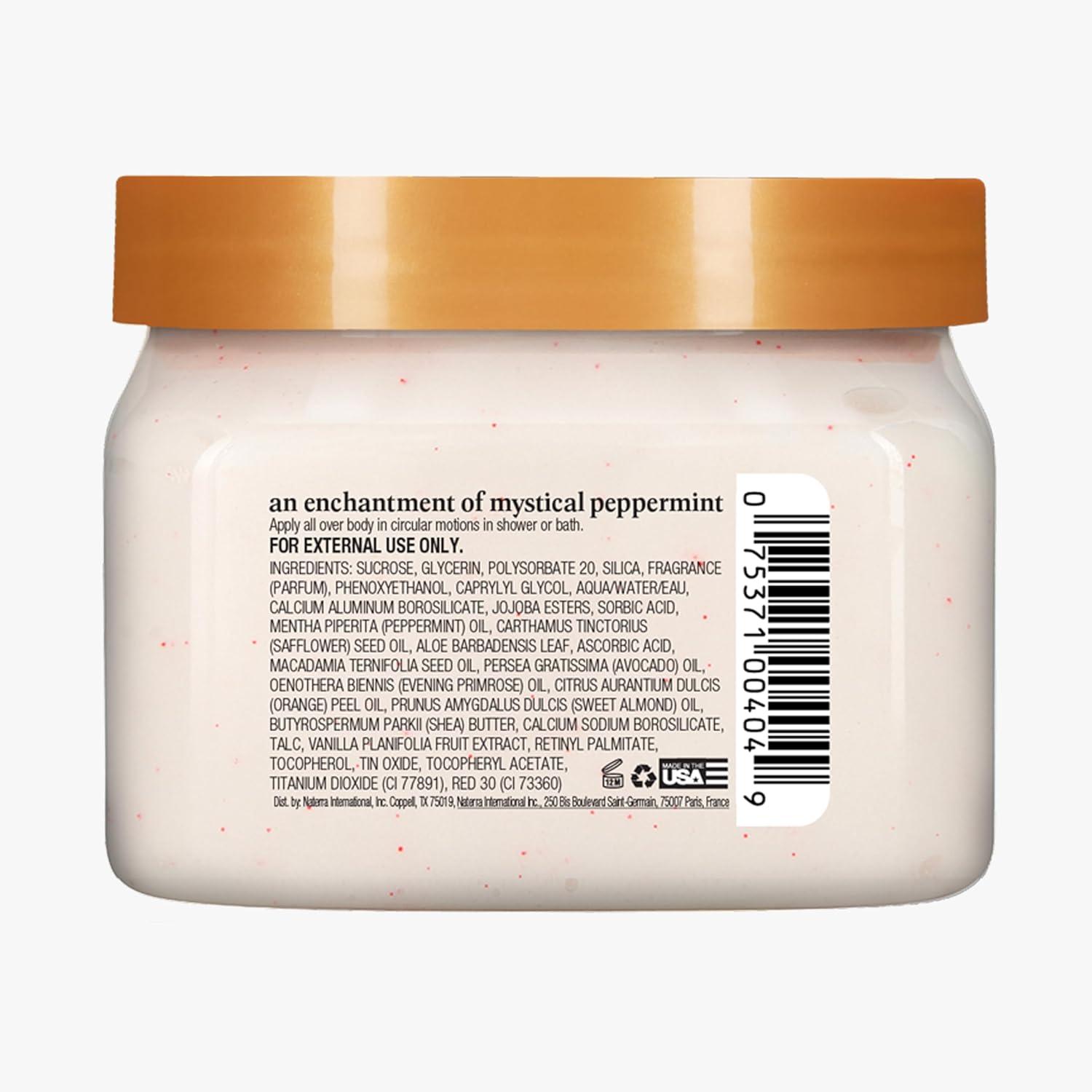 imageTree Hut Merry Mint Shea Sugar Scrub Exfoliating Body Scrub Removes Dead Dry Skin for a Soft ampamp Hydrated Feel Nourishing Essential Body Care 18 fl oz