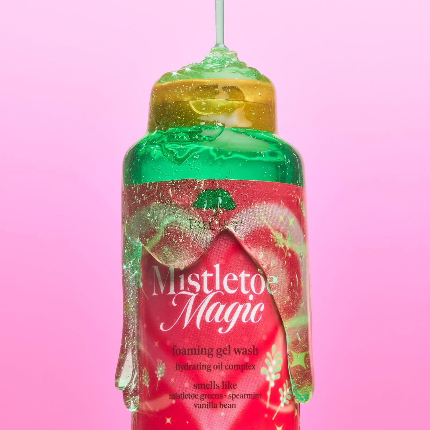 imageTree Hut Mistletoe Magic Foaming Gel Body Wash Cleanses Soothes and Renews in the Shower  Made with Shea Butter 18 fl oz