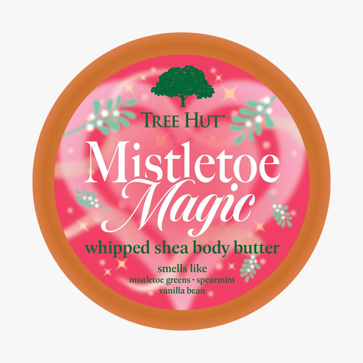 imageTree Hut Mistletoe Magic Whipped Shea Body Butter  Longlasting Hydration Leaves Skin Feeling Soft ampamp Moisturized  Lightweight  Nourishing Essential Body Care  84 fl oz