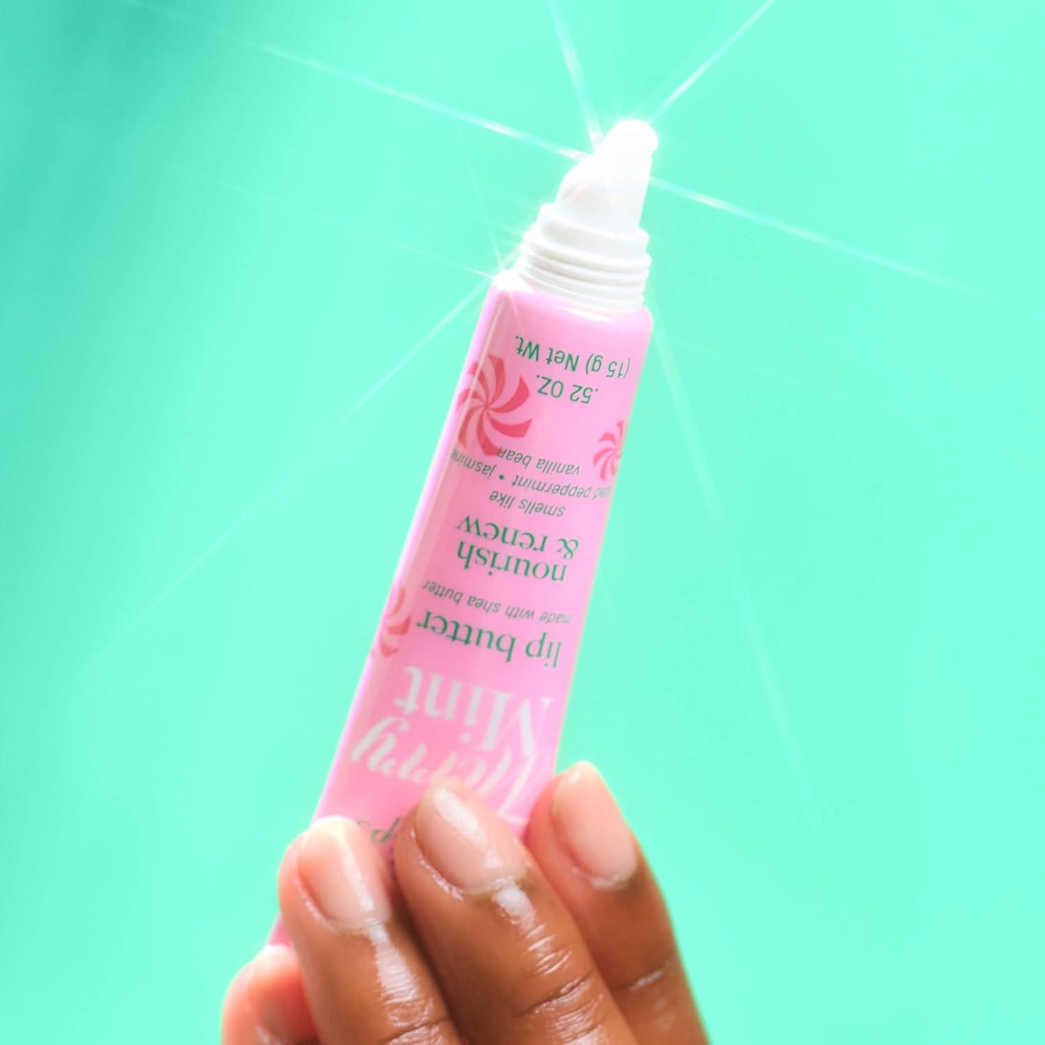 imageTree Hut Sugarlips Lip Butter Lock in Moisture ampamp Nourish Skin for Full Hydrated Lips Essential Lip Care 052 Fl ozMerry Mint