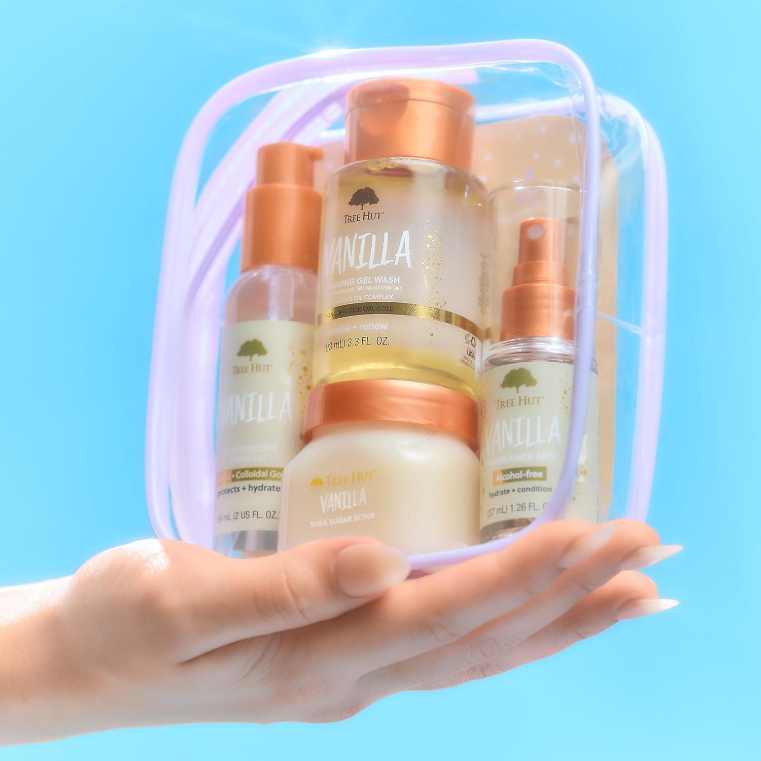 imageTree Hut Vanilla Mini Best Sellers Kit Perfect Gift Exfoliating ampamp Hydrating Skin Care Bundle for all Skin Types