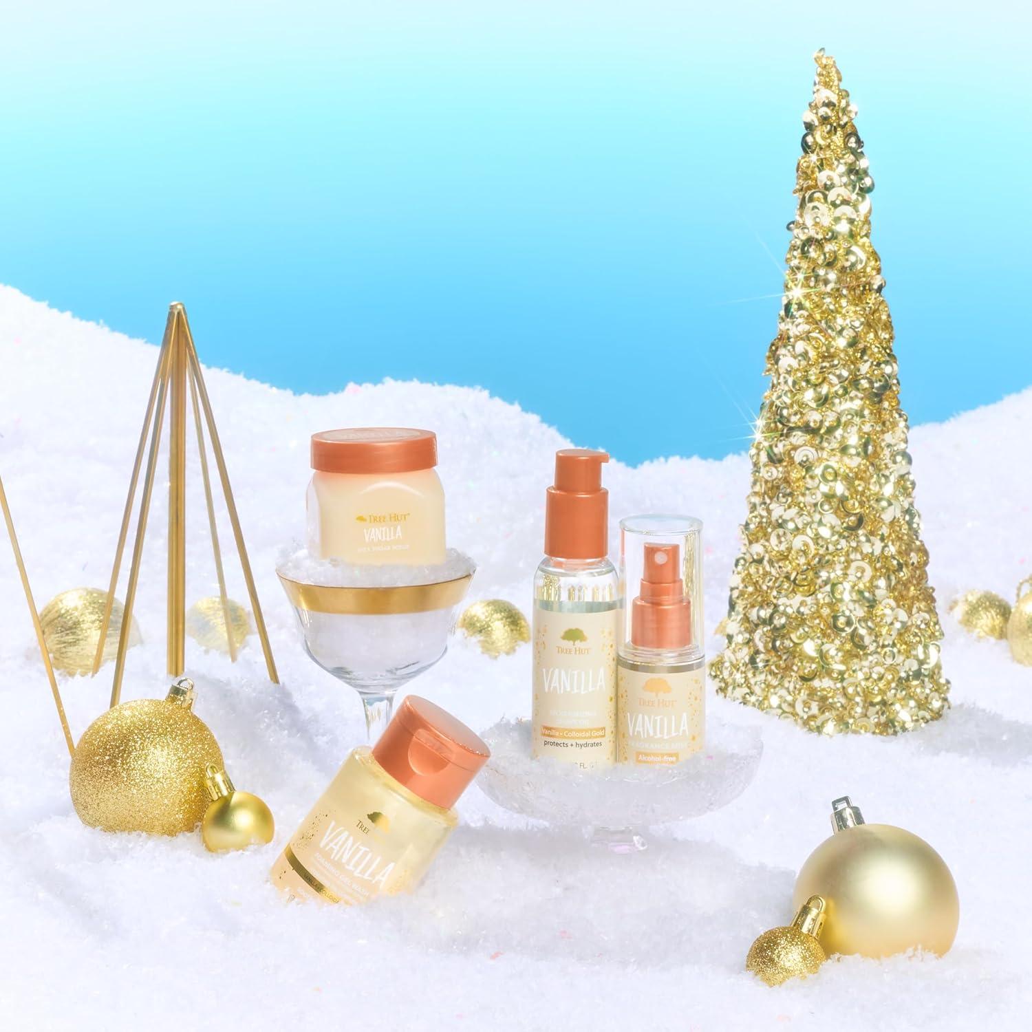 imageTree Hut Vanilla Mini Best Sellers Kit Perfect Gift Exfoliating ampamp Hydrating Skin Care Bundle for all Skin Types