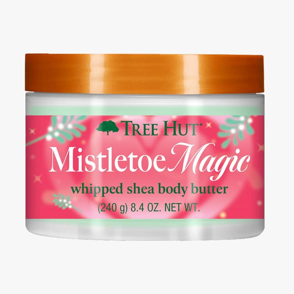 imageTree Hut Mistletoe Magic Whipped Shea Body Butter  Longlasting Hydration Leaves Skin Feeling Soft ampamp Moisturized  Lightweight  Nourishing Essential Body Care  84 fl oz