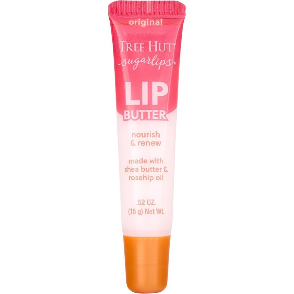 imageTree Hut Sugarlips Lip Butter Lock in Moisture ampamp Nourish Skin for Full Hydrated Lips Essential Lip Care 052 Fl ozOriginal