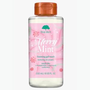 imageTree Hut Merry Mint Foaming Gel Body Wash  18 fl oz  Cleanses Soothes and Renews in the Shower  Made with Shea Butter 18 oz