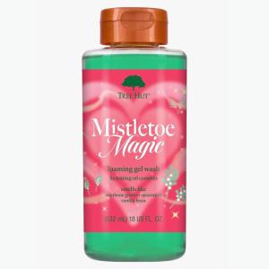 imageTree Hut Mistletoe Magic Foaming Gel Body Wash Cleanses Soothes and Renews in the Shower  Made with Shea Butter 18 fl oz
