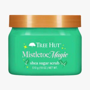 imageTree Hut Mistletoe Magic Shea Sugar Scrub Exfoliating Body Scrub Removes Dead Dry Skin for a Soft ampamp Hydrated Feel Nourishing Essential Body Care 18 fl oz
