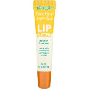 imageTree Hut Sugarlips Lip Butter Lock in Moisture ampamp Nourish Skin for Full Hydrated Lips Essential Lip Care 052 Fl ozPineapple