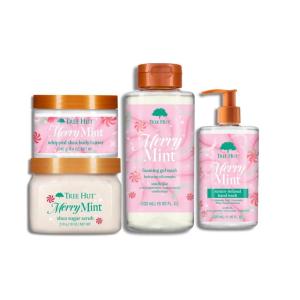 imageTree Hut Merry Mint Hydration Gift Set Nourishing ampamp Deeply Moisturizing Body Care with Shea Butter Vanilla ampamp Peppermint Smooth ampamp Hydrate Dry Skin Limited Edition Winter Gift Collection