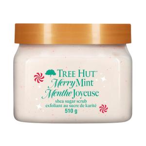imageTree Hut Merry Mint Shea Sugar Scrub Exfoliating ampamp Hydrating Body Scrub with Shea Butter ampamp Essential Oils Smooth Skin For All Skin Types Holiday Gift ampamp Stocking Stuffer Vegan 18 oz