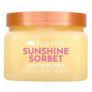 imageTree Hut Violet Victory Shea Sugar Scrub Exfoliating Hydrating ampamp Moisturizing Body Scrub with Shea Butter ampamp Natural Oils Smooth ampamp Soften Skin Polishing Exfoliant for Radiant Skin 18 ozSunshine Sorbet