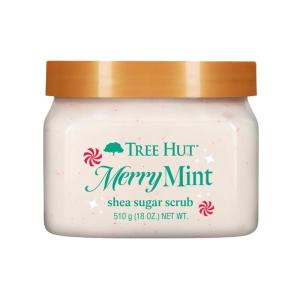 imageTree Hut Violet Victory Shea Sugar Scrub Exfoliating Hydrating ampamp Moisturizing Body Scrub with Shea Butter ampamp Natural Oils Smooth ampamp Soften Skin Polishing Exfoliant for Radiant Skin 18 ozMerry Mint