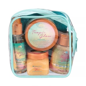 image:imageTree Hut Pink Hibiscus Everything Shower Gift Set for Women Exfoliating Body Scrub Body Wash Shave Oil amp Body Spray Self Care Gift Set Hydrating amp Moisturizing with Shea Butter Travel SizeTropic Glow