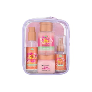 image:imageTree Hut Pink Hibiscus Everything Shower Gift Set for Women Exfoliating Body Scrub Body Wash Shave Oil amp Body Spray Self Care Gift Set Hydrating amp Moisturizing with Shea Butter Travel SizePink Hibiscus